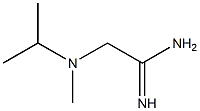 2-[isopropyl(methyl)amino]ethanimidamide 化学構造式