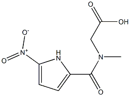 2-[N-methyl(5-nitro-1H-pyrrol-2-yl)formamido]acetic acid,,结构式