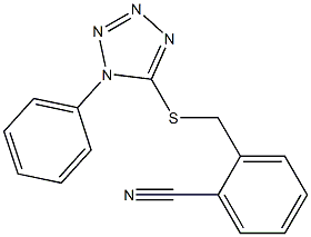 2-{[(1-phenyl-1H-1,2,3,4-tetrazol-5-yl)sulfanyl]methyl}benzonitrile