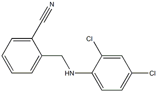2-{[(2,4-dichlorophenyl)amino]methyl}benzonitrile Struktur
