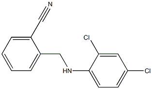 2-{[(2,4-dichlorophenyl)amino]methyl}benzonitrile,,结构式