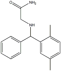 2-{[(2,5-dimethylphenyl)(phenyl)methyl]amino}acetamide 结构式