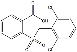 2-{[(2,6-dichlorophenyl)methane]sulfonyl}benzoic acid Structure