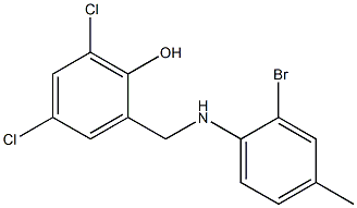 2-{[(2-bromo-4-methylphenyl)amino]methyl}-4,6-dichlorophenol|