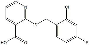 2-{[(2-chloro-4-fluorophenyl)methyl]sulfanyl}pyridine-3-carboxylic acid