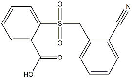 2-{[(2-cyanophenyl)methane]sulfonyl}benzoic acid|