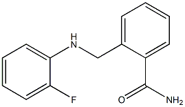 2-{[(2-fluorophenyl)amino]methyl}benzamide Struktur