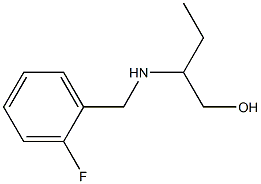 2-{[(2-fluorophenyl)methyl]amino}butan-1-ol 结构式
