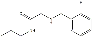 2-{[(2-fluorophenyl)methyl]amino}-N-(2-methylpropyl)acetamide Structure