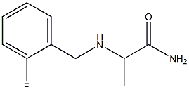 2-{[(2-fluorophenyl)methyl]amino}propanamide Struktur