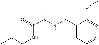2-{[(2-methoxyphenyl)methyl]amino}-N-(2-methylpropyl)propanamide Struktur