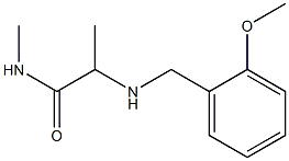 2-{[(2-methoxyphenyl)methyl]amino}-N-methylpropanamide Struktur