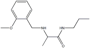 2-{[(2-methoxyphenyl)methyl]amino}-N-propylpropanamide Structure