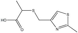 2-{[(2-methyl-1,3-thiazol-4-yl)methyl]sulfanyl}propanoic acid 结构式