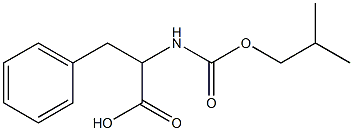 2-{[(2-methylpropoxy)carbonyl]amino}-3-phenylpropanoic acid 结构式