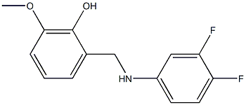 2-{[(3,4-difluorophenyl)amino]methyl}-6-methoxyphenol Struktur
