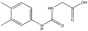 2-{[(3,4-dimethylphenyl)carbamoyl]amino}acetic acid Struktur
