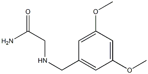 2-{[(3,5-dimethoxyphenyl)methyl]amino}acetamide 结构式