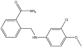 2-{[(3-chloro-4-methoxyphenyl)amino]methyl}benzamide|