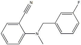 2-{[(3-fluorophenyl)methyl](methyl)amino}benzonitrile Structure