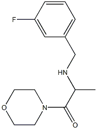 2-{[(3-fluorophenyl)methyl]amino}-1-(morpholin-4-yl)propan-1-one Structure