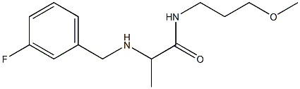 2-{[(3-fluorophenyl)methyl]amino}-N-(3-methoxypropyl)propanamide