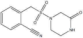 2-{[(3-oxopiperazine-1-)sulfonyl]methyl}benzonitrile Structure