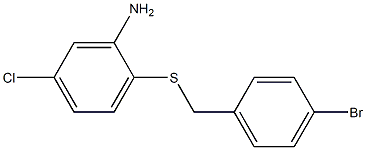 2-{[(4-bromophenyl)methyl]sulfanyl}-5-chloroaniline Structure