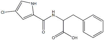 2-{[(4-chloro-1H-pyrrol-2-yl)carbonyl]amino}-3-phenylpropanoic acid Structure