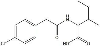 2-{[(4-chlorophenyl)acetyl]amino}-3-methylpentanoic acid|