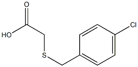 2-{[(4-chlorophenyl)methyl]sulfanyl}acetic acid,,结构式