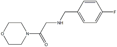 2-{[(4-fluorophenyl)methyl]amino}-1-(morpholin-4-yl)ethan-1-one Structure