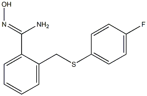 2-{[(4-fluorophenyl)sulfanyl]methyl}-N'-hydroxybenzene-1-carboximidamide|