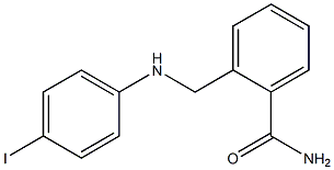 2-{[(4-iodophenyl)amino]methyl}benzamide Struktur