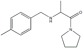2-{[(4-methylphenyl)methyl]amino}-1-(pyrrolidin-1-yl)propan-1-one Struktur