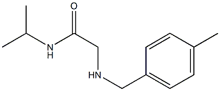 2-{[(4-methylphenyl)methyl]amino}-N-(propan-2-yl)acetamide|