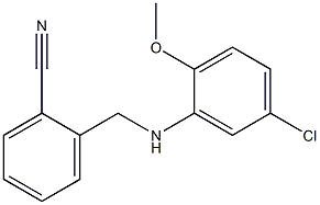 2-{[(5-chloro-2-methoxyphenyl)amino]methyl}benzonitrile