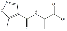 2-{[(5-methylisoxazol-4-yl)carbonyl]amino}propanoic acid 化学構造式