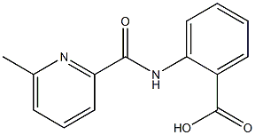 2-{[(6-methylpyridin-2-yl)carbonyl]amino}benzoic acid,,结构式