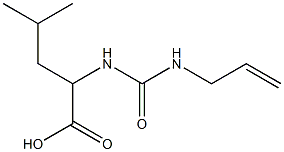 2-{[(allylamino)carbonyl]amino}-4-methylpentanoic acid 化学構造式