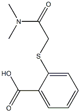 2-{[(dimethylcarbamoyl)methyl]sulfanyl}benzoic acid,,结构式