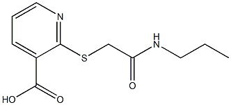 2-{[(propylcarbamoyl)methyl]sulfanyl}pyridine-3-carboxylic acid