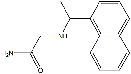 2-{[1-(1-naphthyl)ethyl]amino}acetamide Struktur