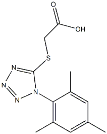  2-{[1-(2,4,6-trimethylphenyl)-1H-1,2,3,4-tetrazol-5-yl]sulfanyl}acetic acid