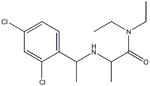 2-{[1-(2,4-dichlorophenyl)ethyl]amino}-N,N-diethylpropanamide