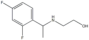 2-{[1-(2,4-difluorophenyl)ethyl]amino}ethan-1-ol 结构式