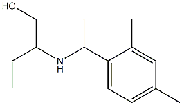 2-{[1-(2,4-dimethylphenyl)ethyl]amino}butan-1-ol 结构式
