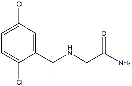 2-{[1-(2,5-dichlorophenyl)ethyl]amino}acetamide