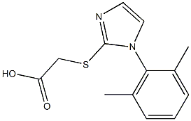 2-{[1-(2,6-dimethylphenyl)-1H-imidazol-2-yl]sulfanyl}acetic acid