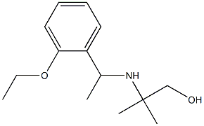 2-{[1-(2-ethoxyphenyl)ethyl]amino}-2-methylpropan-1-ol Struktur